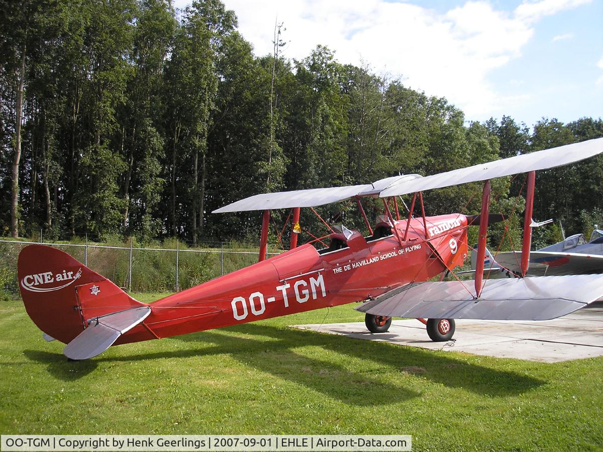 OO-TGM, 1935 De Havilland DH-82A Tiger Moth II C/N 3318, Lelystad Airport 01 sep 2007