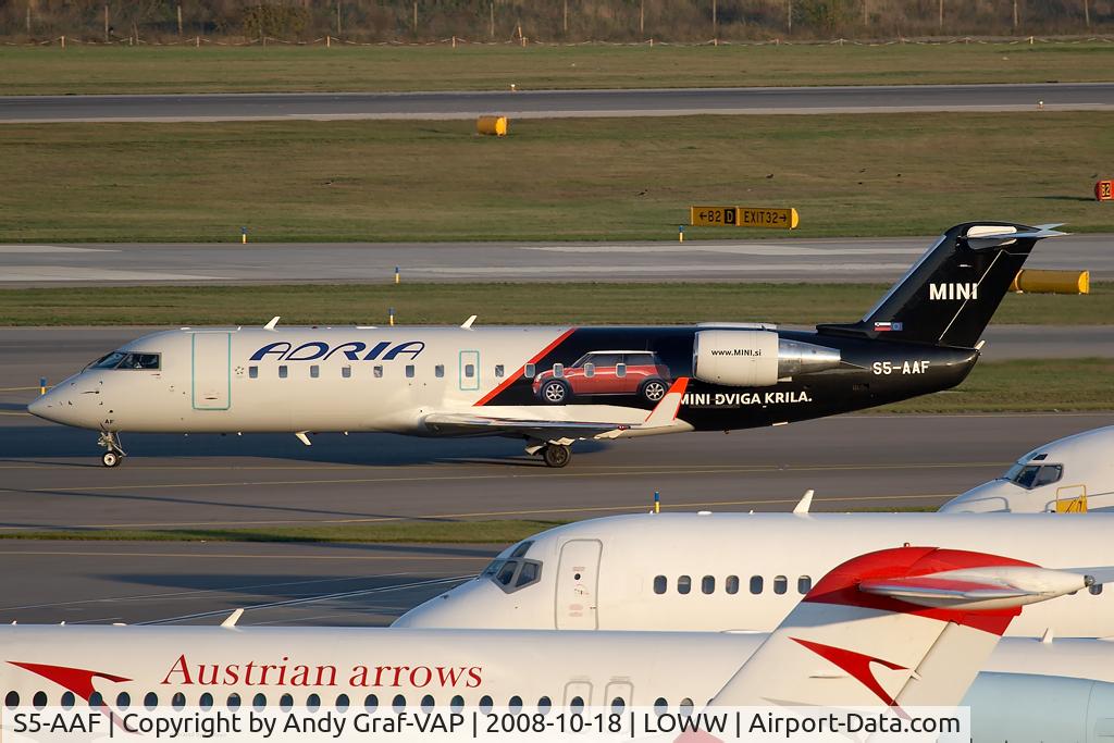 S5-AAF, 1998 Canadair CRJ-200LR (CL-600-2B19) C/N 7272, Adria Airways CRJ