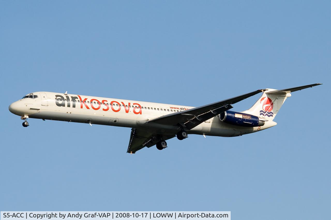 S5-ACC, 1982 McDonnell Douglas MD-82 (DC-9-82) C/N 48095, Air Kosova MD80