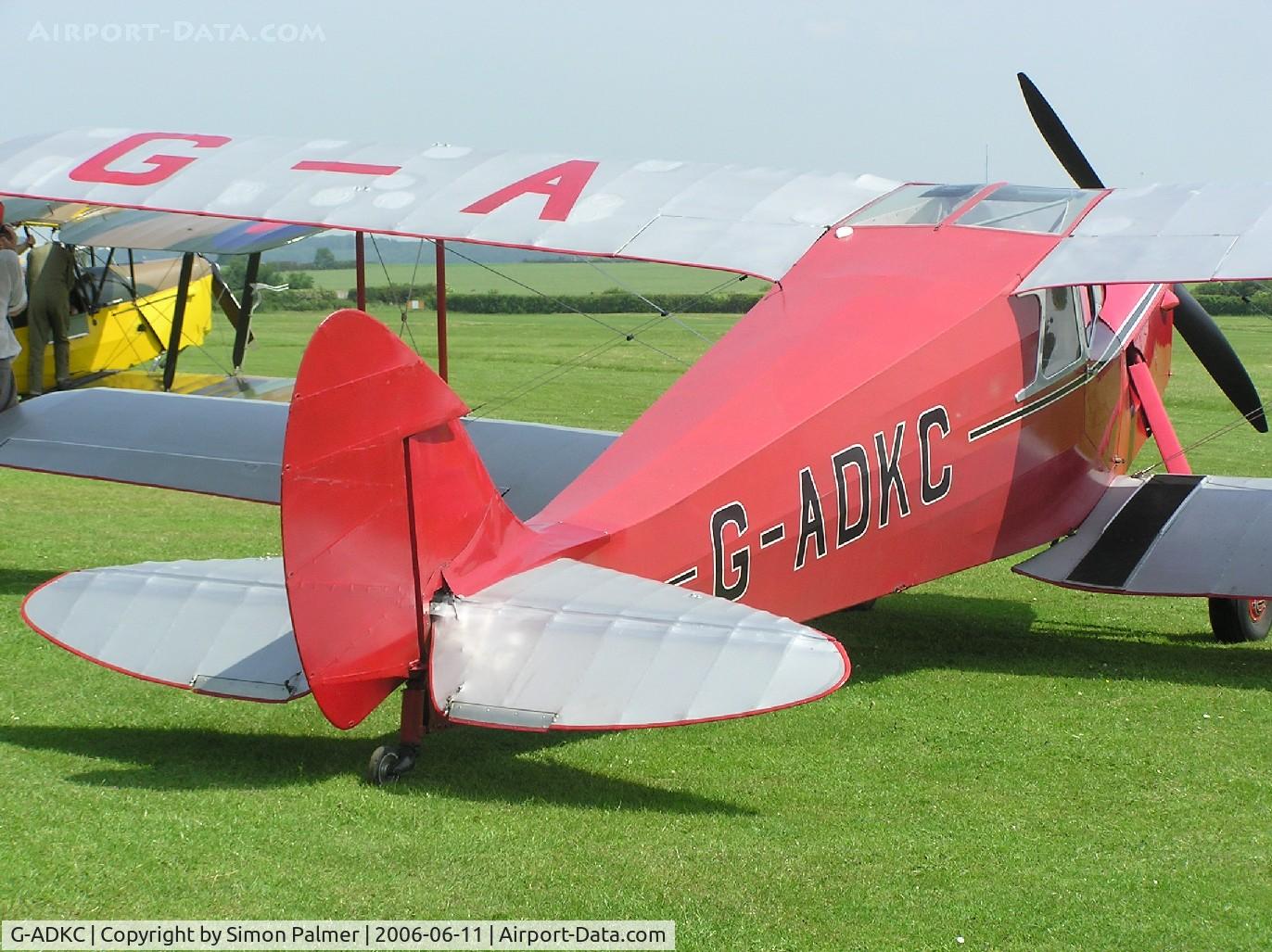 G-ADKC, 1936 De Havilland DH.87B Hornet Moth C/N 8064, Moth at Old Warden