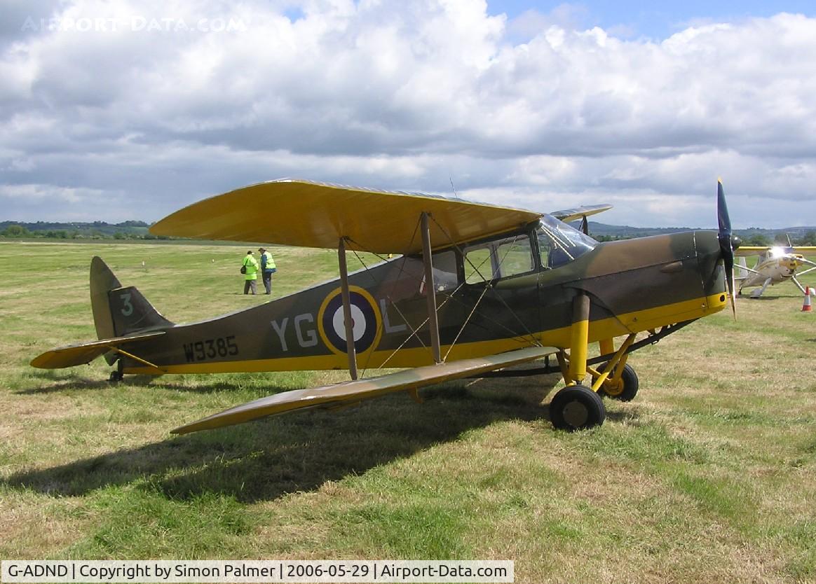G-ADND, 1936 De Havilland DH.87B Hornet Moth C/N 8097, Hornet Moth at Keevil
