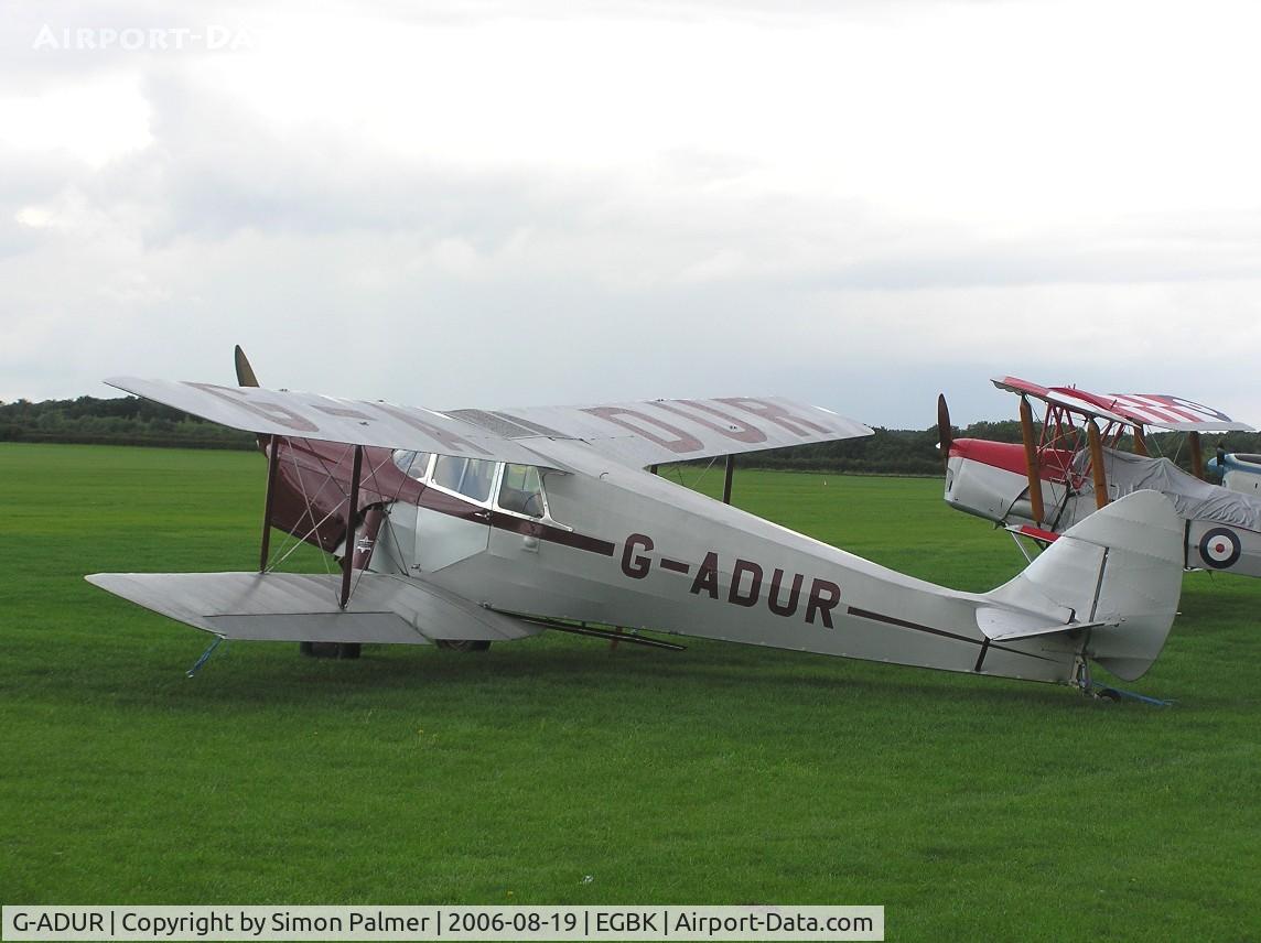 G-ADUR, 1936 De Havilland DH.87B Hornet Moth C/N 8085, Hornet Moth