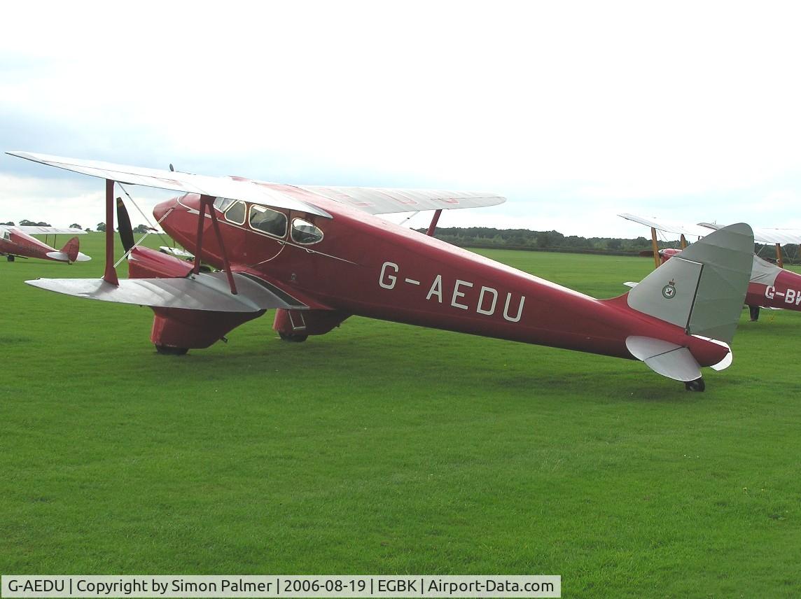 G-AEDU, 1937 De Havilland DH-90A Dragonfly C/N 7526, DH90 at Sywell