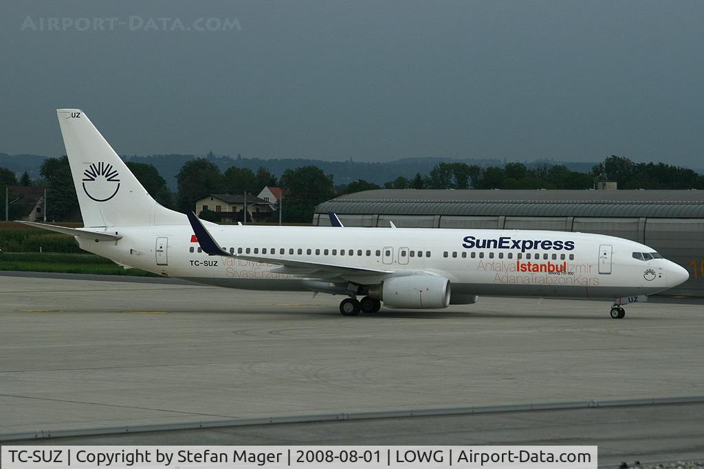 TC-SUZ, 2008 Boeing 737-8HX C/N 29649, Sun Express with 