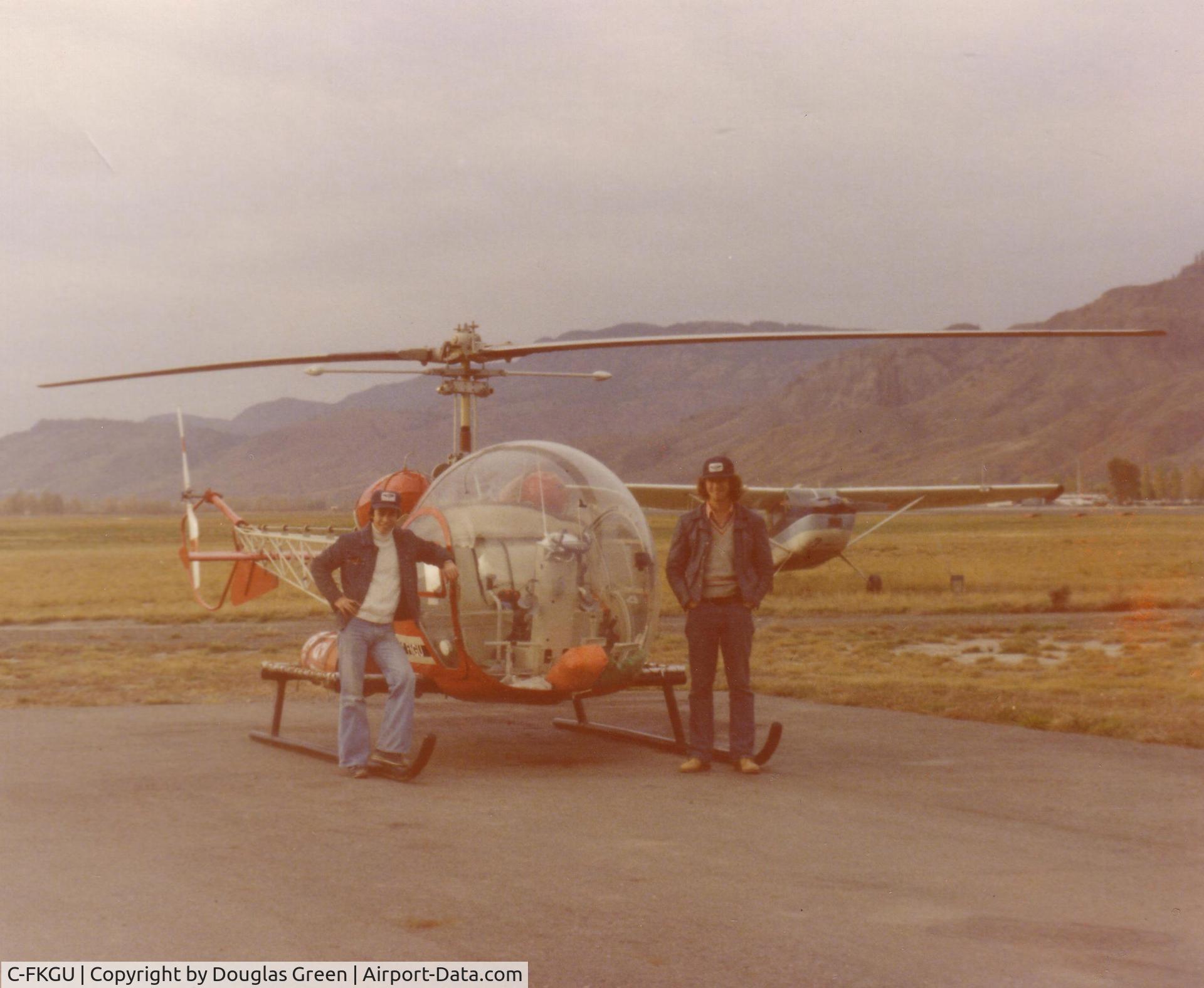 C-FKGU, 1956 Bell 47G-2 C/N 2183, In Kamloops