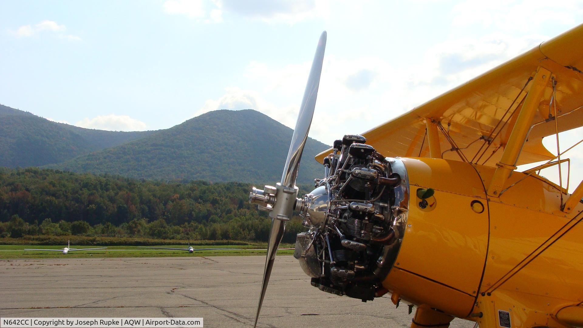 N642CC, Boeing E75 C/N 75-5642, At AQW Mt. Greylock in background