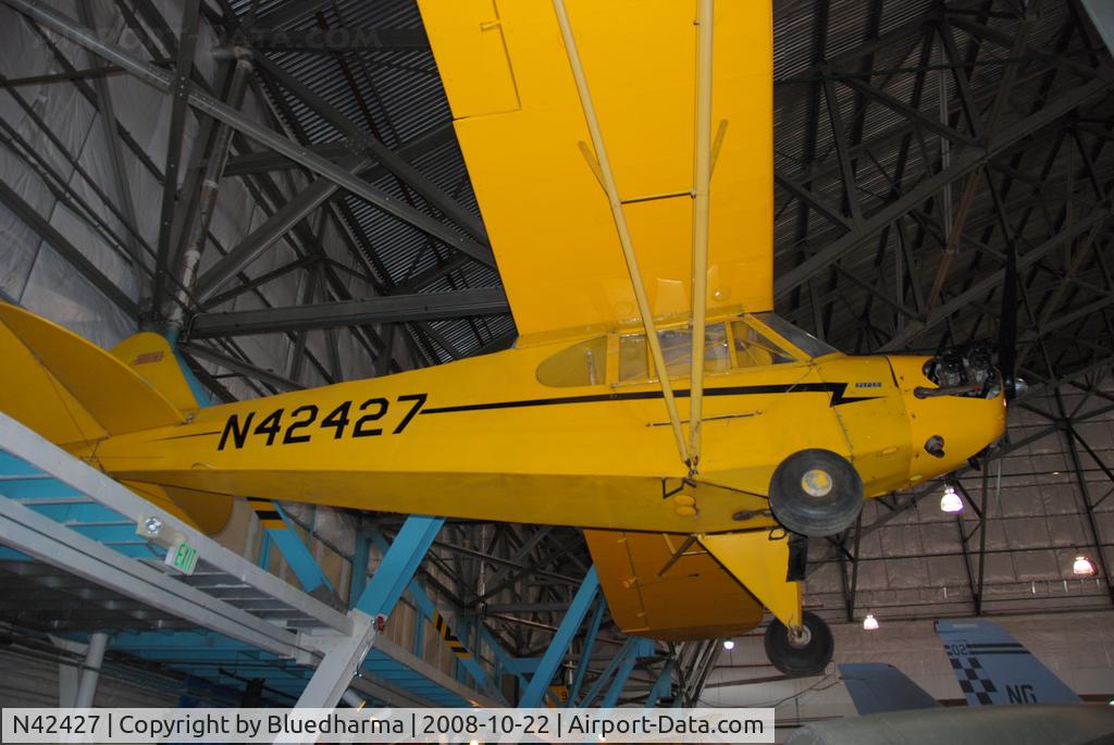 N42427, 1945 Piper J3C-65 Cub Cub C/N 14689, On display at Wings over the Rockies Museum