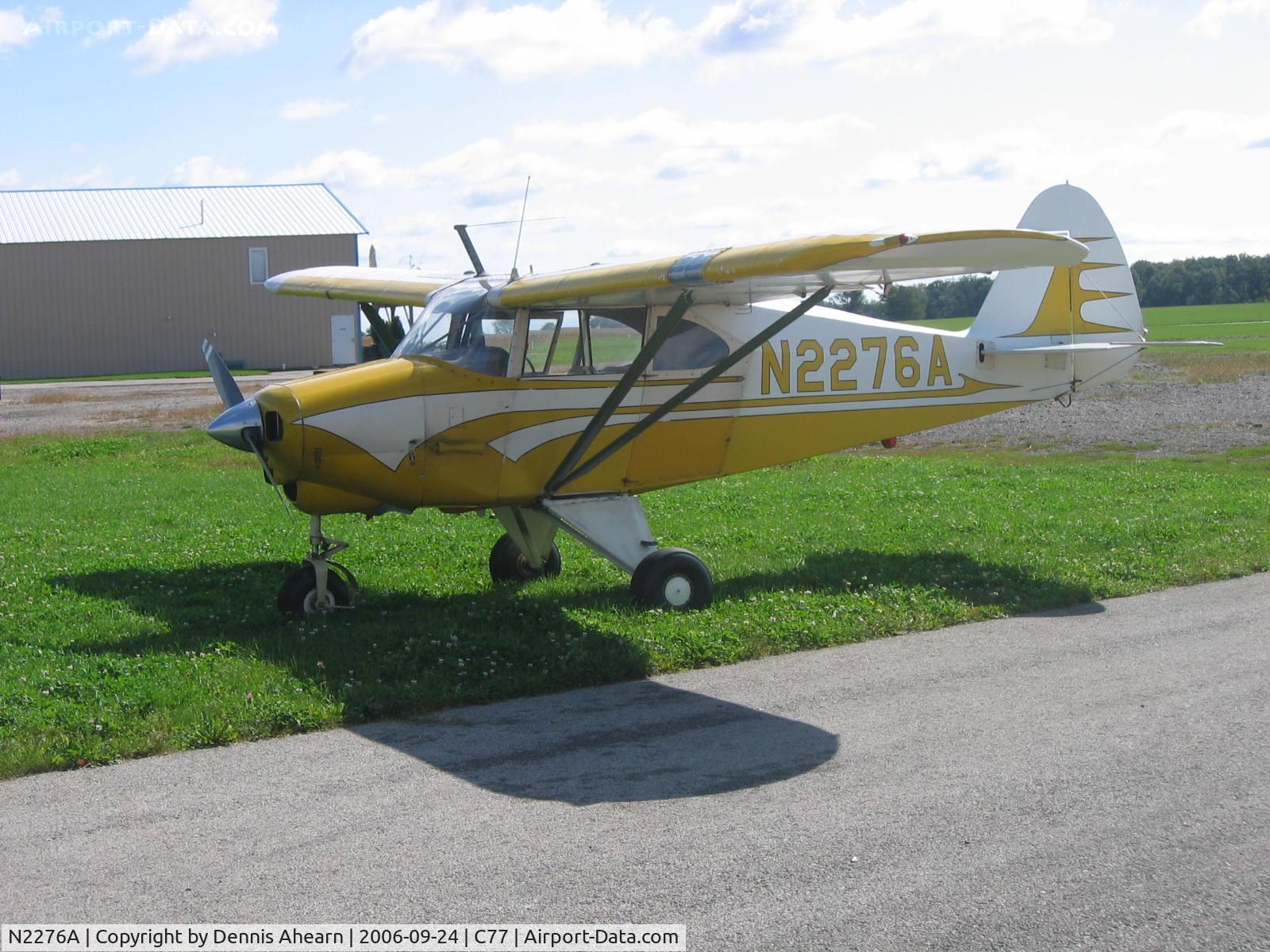 N2276A, 1952 Piper PA-22-135 Tri-Pacer C/N 22-663, Poplar Grove,IL
