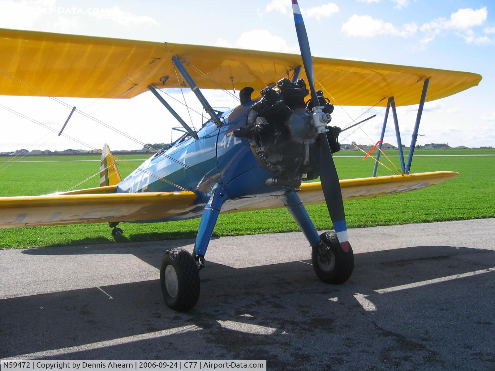 N59472, 1943 Boeing B75N1 C/N 75-4488, Poplar Grove,IL