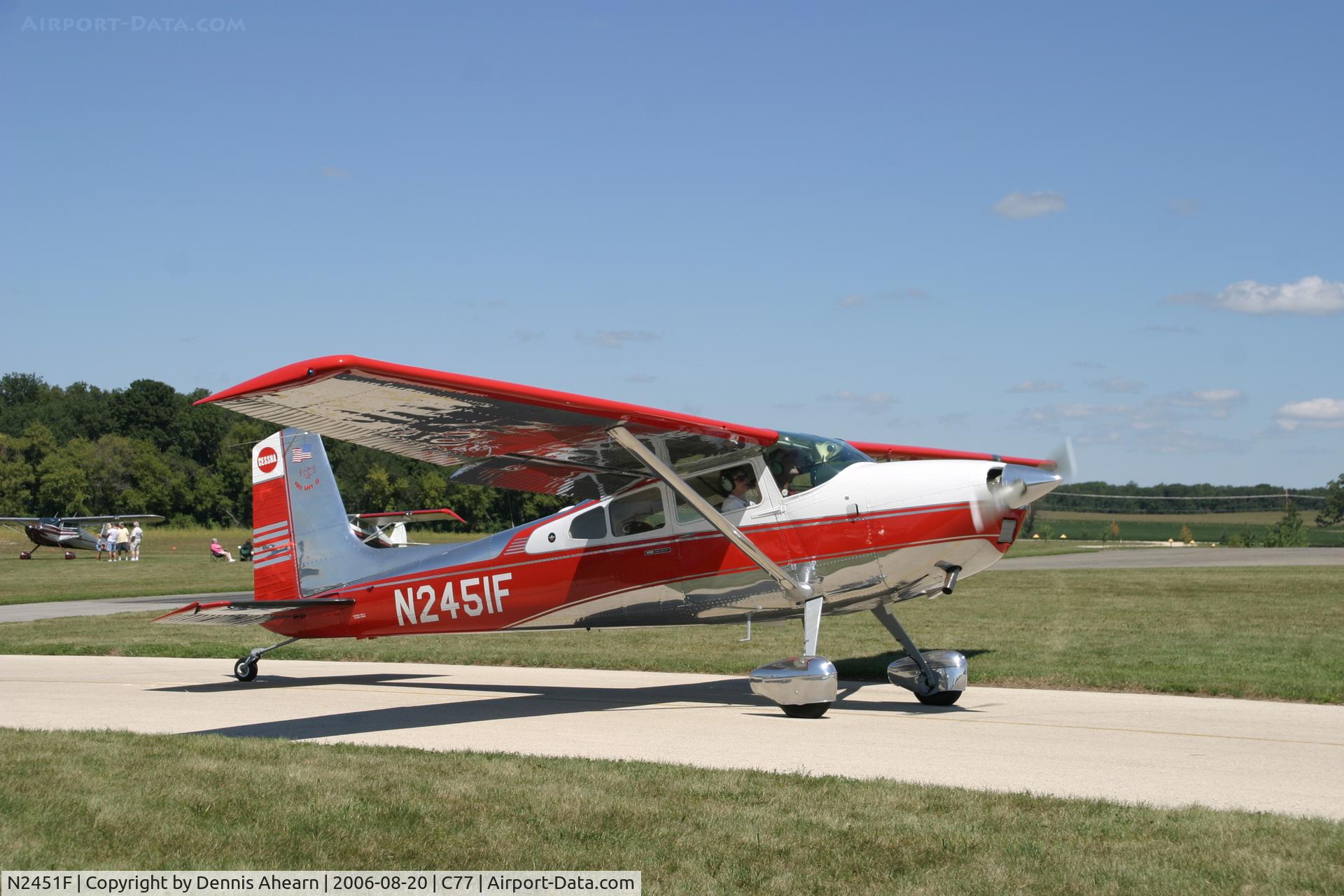 N2451F, 1965 Cessna 180H Skywagon C/N 18051652, Poplar Grove,IL