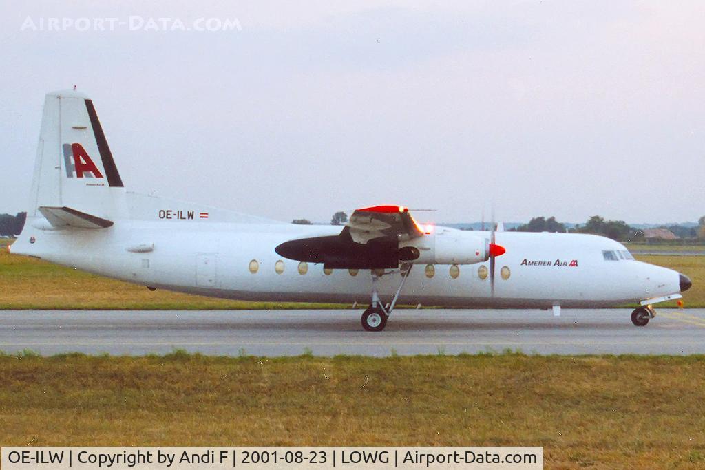 OE-ILW, 1985 Fokker F-27-500 Friendship C/N 10681, -