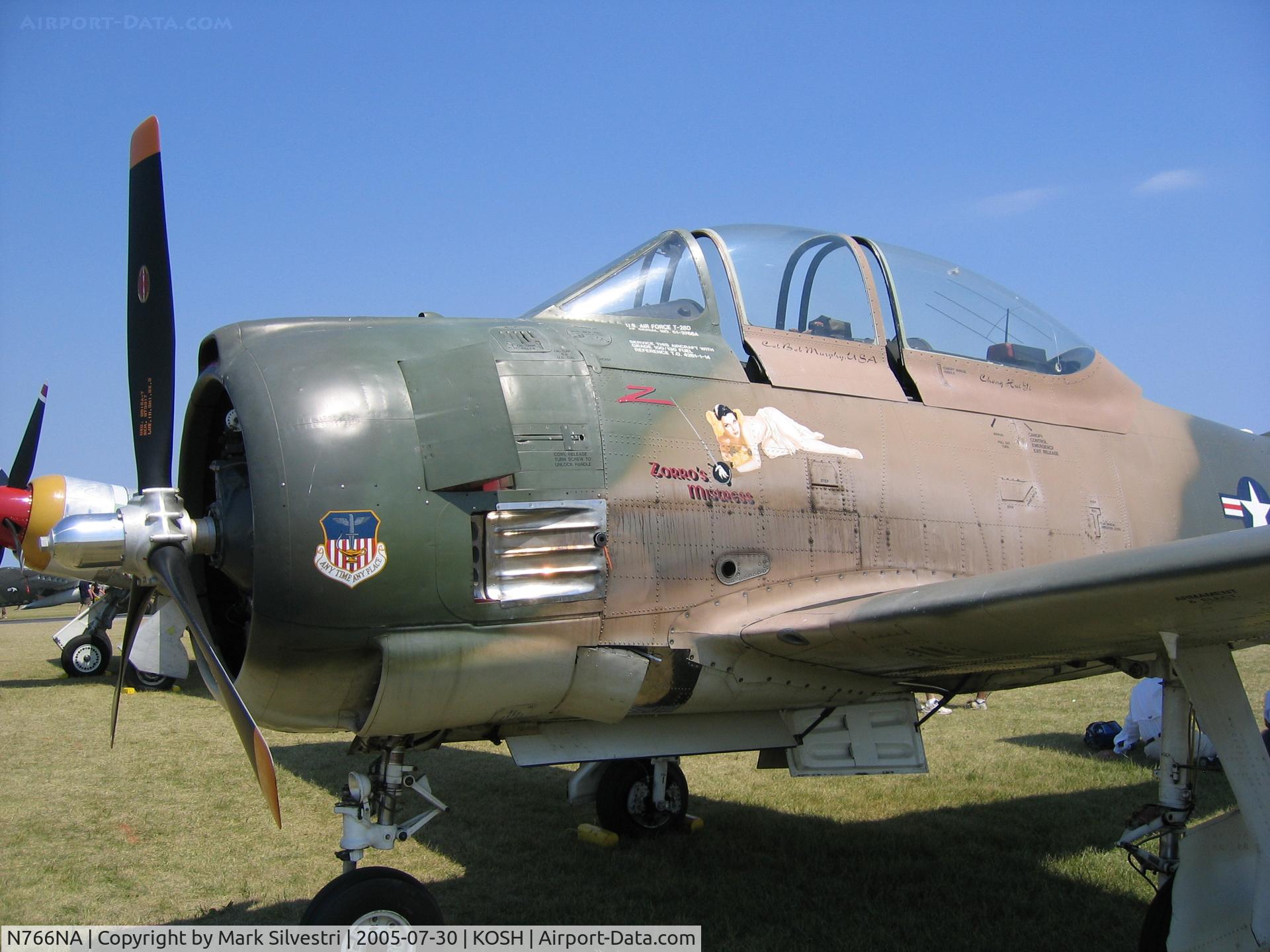 N766NA, 1952 North American T-28D Trojan C/N 174-304 (51-3766), Oshkosh 2005