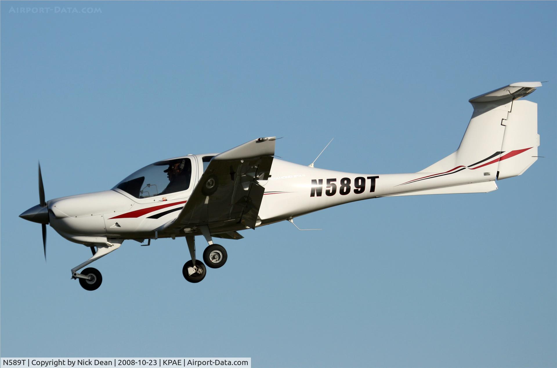 N589T, 2005 Diamond DA-40 Diamond Star C/N 40.503, Still sunny in Seattle!