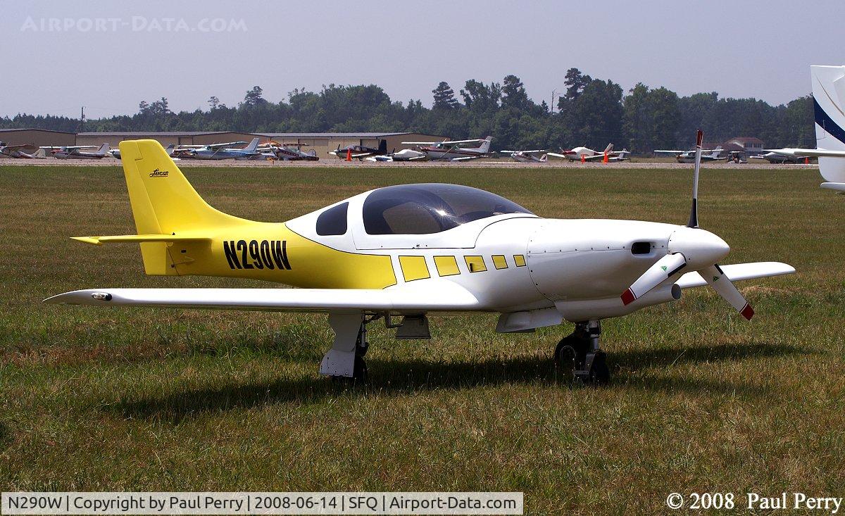 N290W, 1991 Lancair 235 C/N 115, She looks fast sitting still