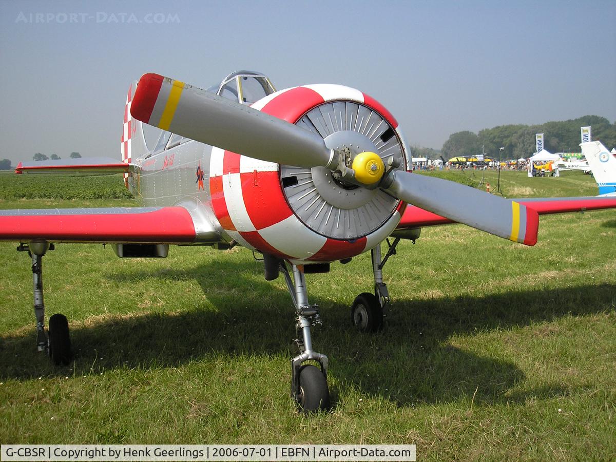 G-CBSR, 1987 Bacau Yak-52 C/N 877913, Koksijde Air Base Openday , 01 jul 2006