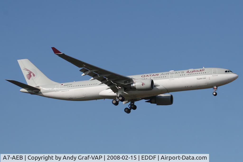 A7-AEB, 2004 Airbus A330-302 C/N 637, Qatar Airways A330-300