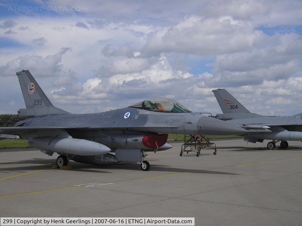 299, 1980 Fokker F-16AM Fighting Falcon C/N 6K-28, NATO 25 yrs Geilenkirchen AFB  - Norwegian AF