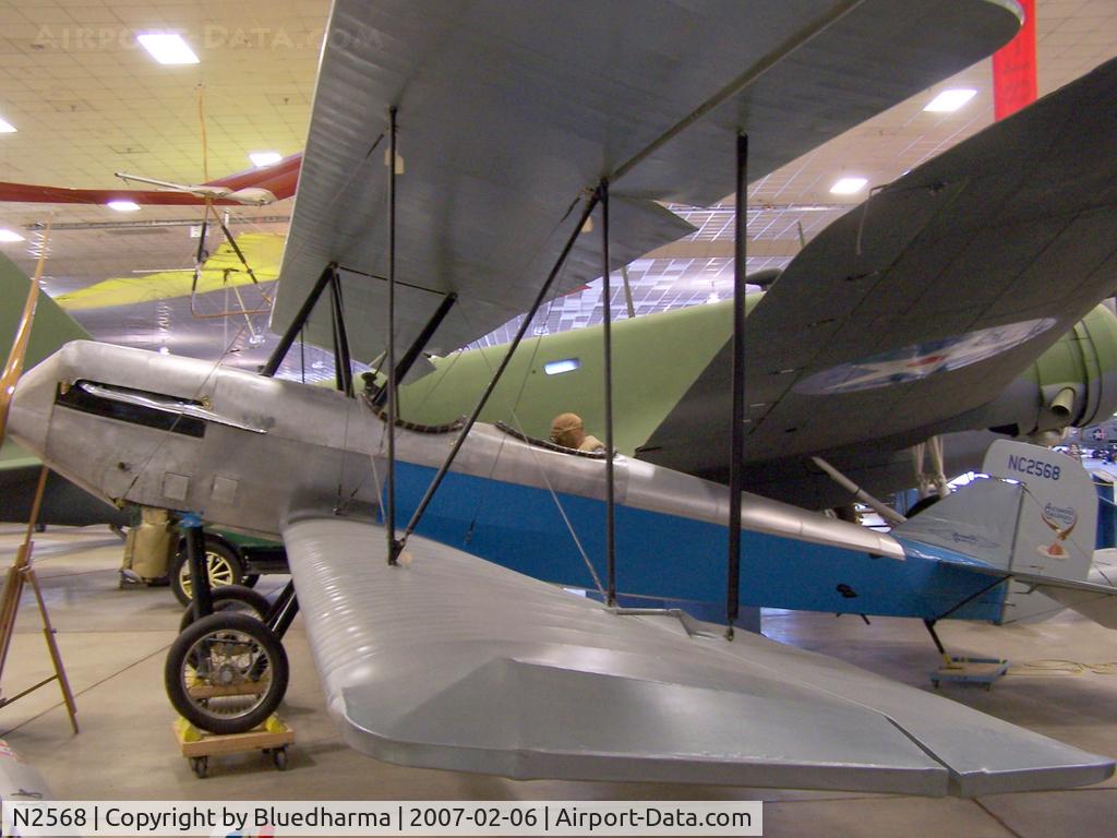 N2568, 1926 Alexander Long Wing Eaglerock C/N 122, Parked on Display at the Wings over the Rockies Air and Space Museum Denver, CO.