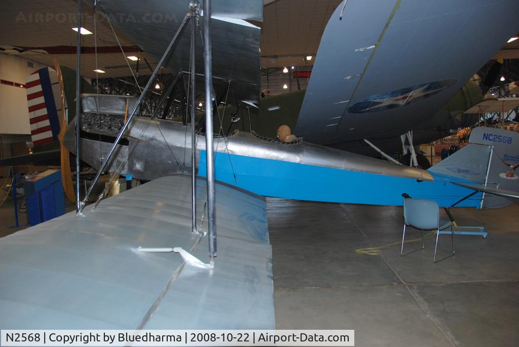 N2568, 1926 Alexander Long Wing Eaglerock C/N 122, Parked on Display at the Wings over the Rockies Air and Space Museum Denver, CO.