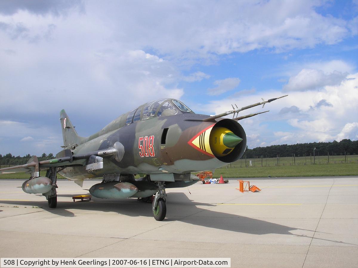 508, Sukhoi Su-22UM-3K C/N 17532368508, NATO 25 yrs Geilenkirchen AFB  Polish AF