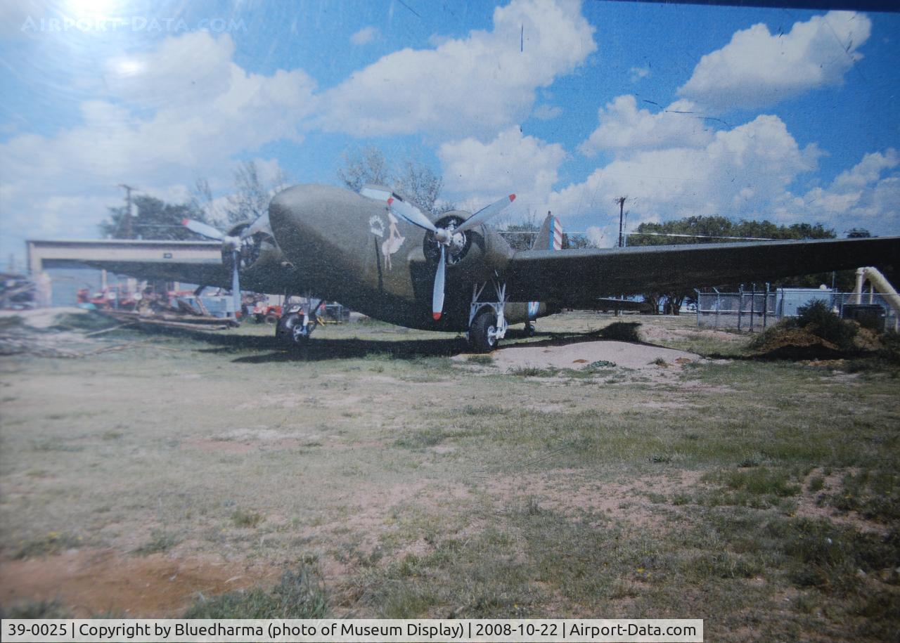 39-0025, 1939 Douglas B-18A Bolo C/N 2673, Museum Display photo of 39-0025 (unknown photographer) Bolo at Wings over the Rockies Air and Space Museum in Denver Colorado.