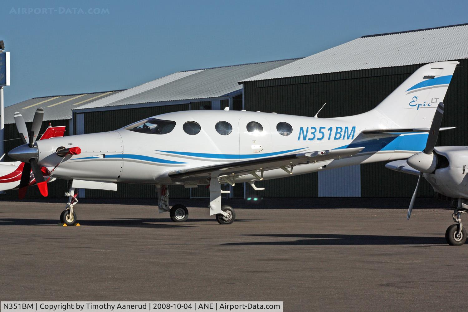 N351BM, 2007 AIR Epic LT C/N 0110, Parked at Anoka County, EPIC LT, serial 0110