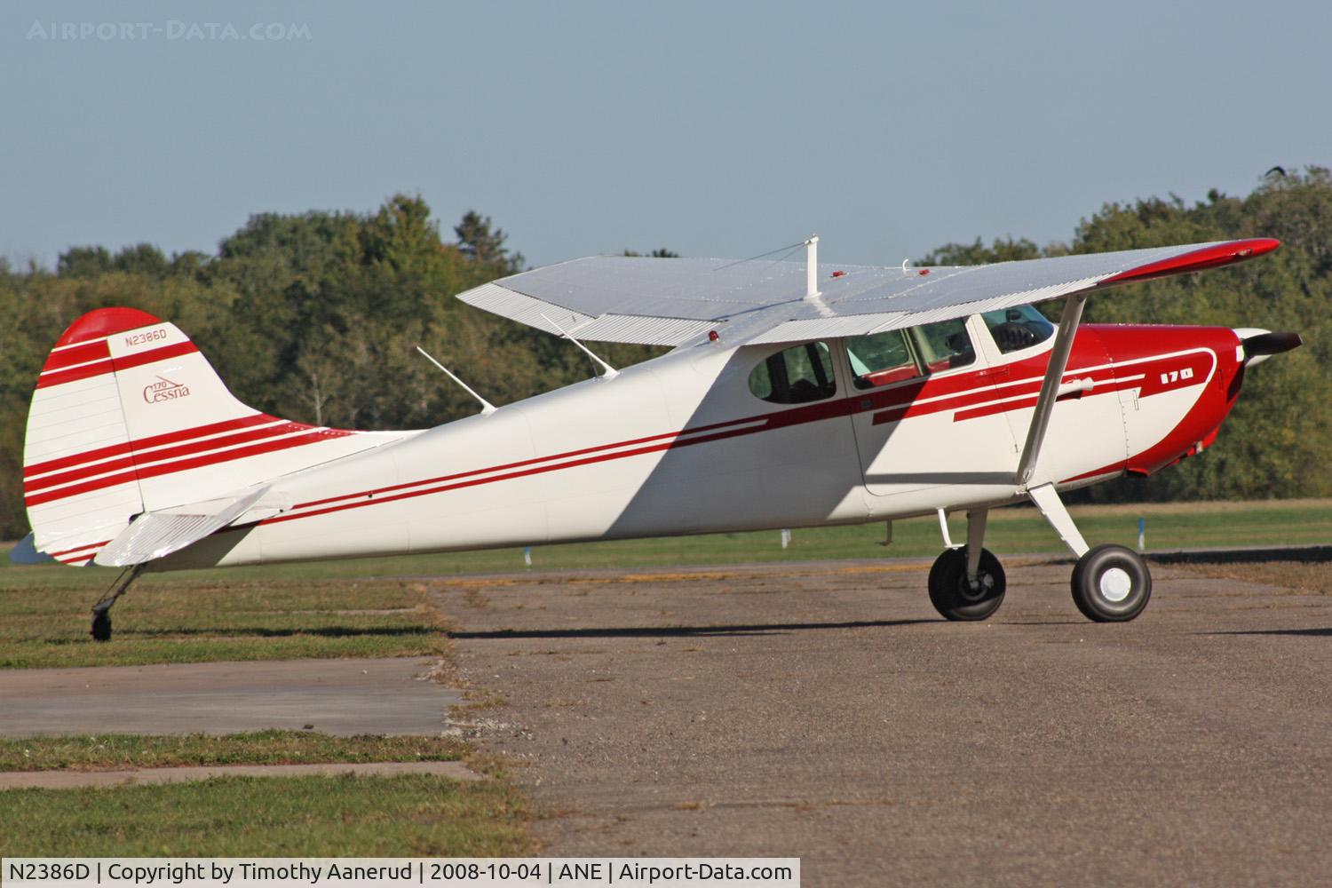 N2386D, 1952 Cessna 170B C/N 20538, Cessna 170B, serial 20538