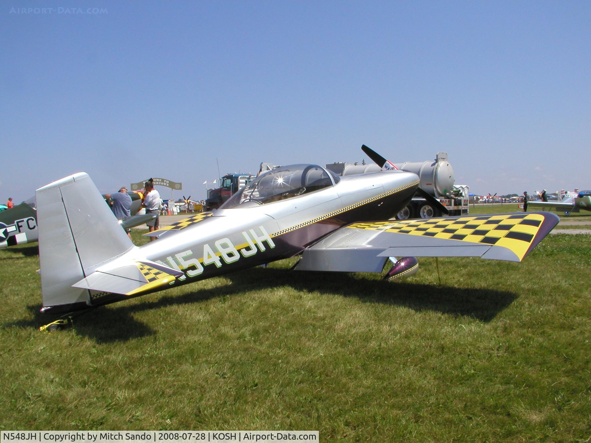 N548JH, 2007 Vans RV-8 C/N 54806, EAA AirVenture 2008.