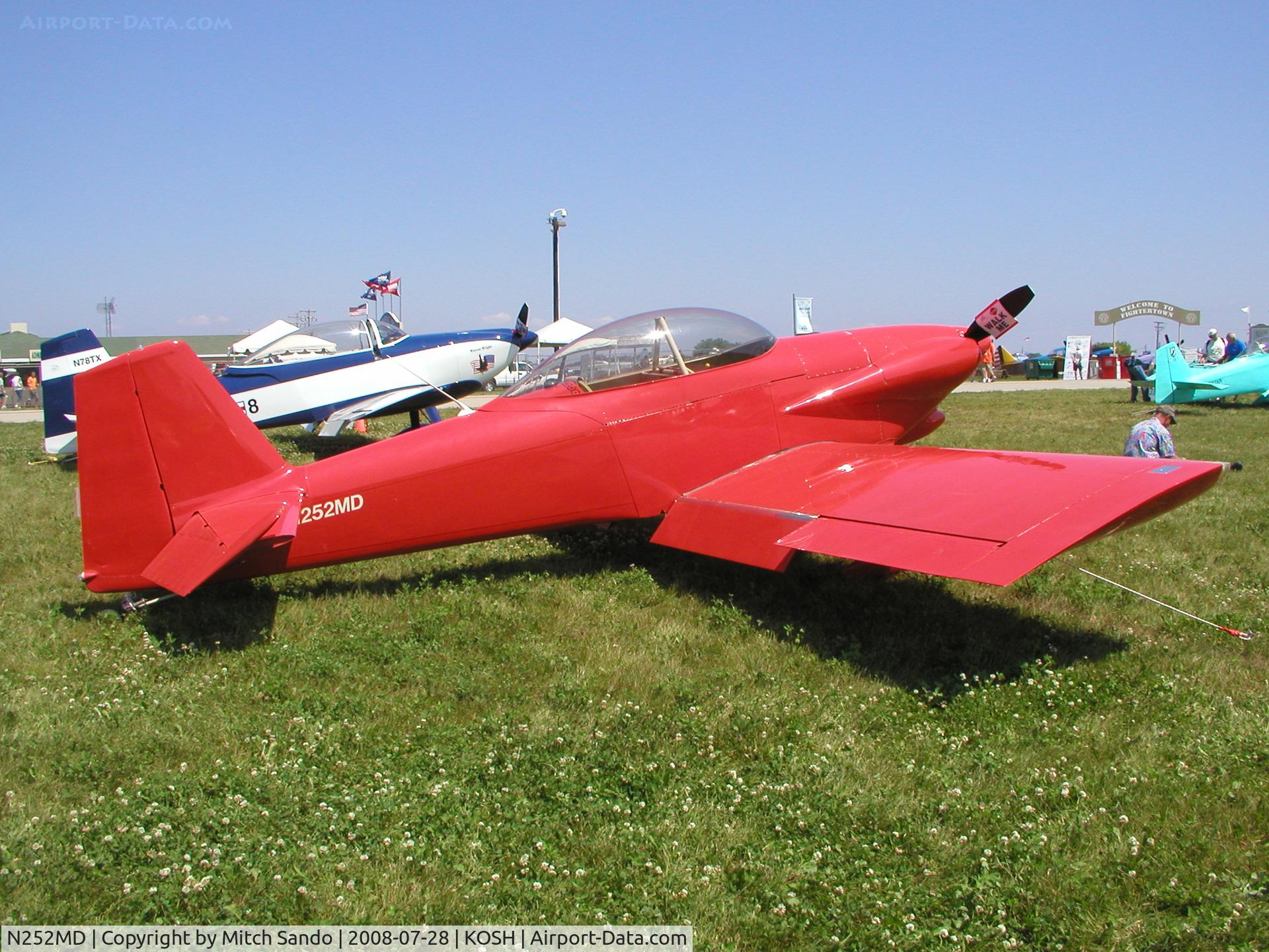 N252MD, 1993 Vans RV-4 C/N 4001, EAA AirVenture 2008.
