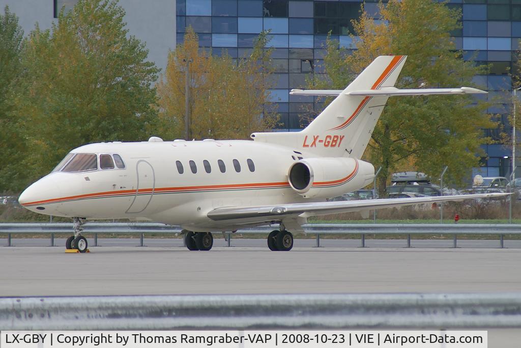 LX-GBY, 1998 Raytheon Hawker 800XP C/N 258392, Bouygues Transport BAe 125