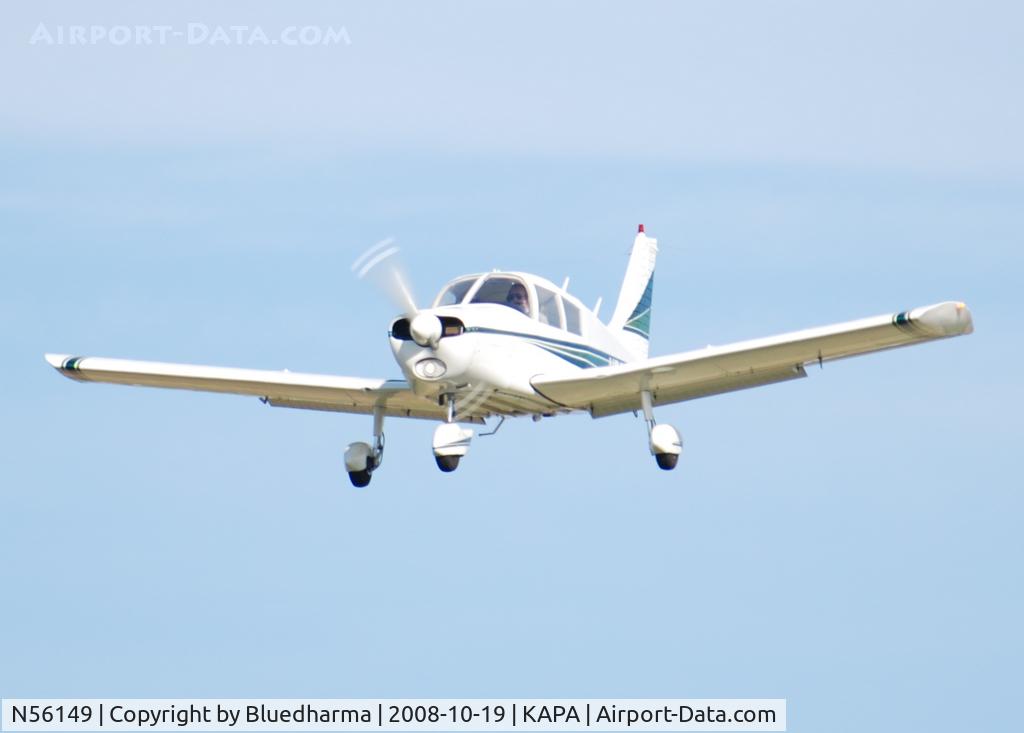 N56149, 1973 Piper PA-28-140 Cherokee C/N 28-7325579, On final approach to 17L.