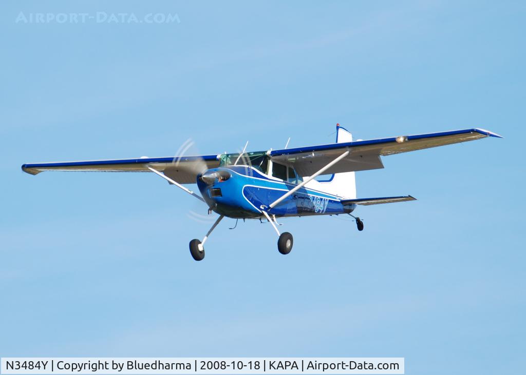 N3484Y, 1968 Cessna 180H Skywagon C/N 18051984, On final approach to 17L.