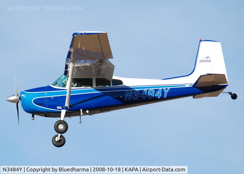 N3484Y, 1968 Cessna 180H Skywagon C/N 18051984, On final approach to 17L.