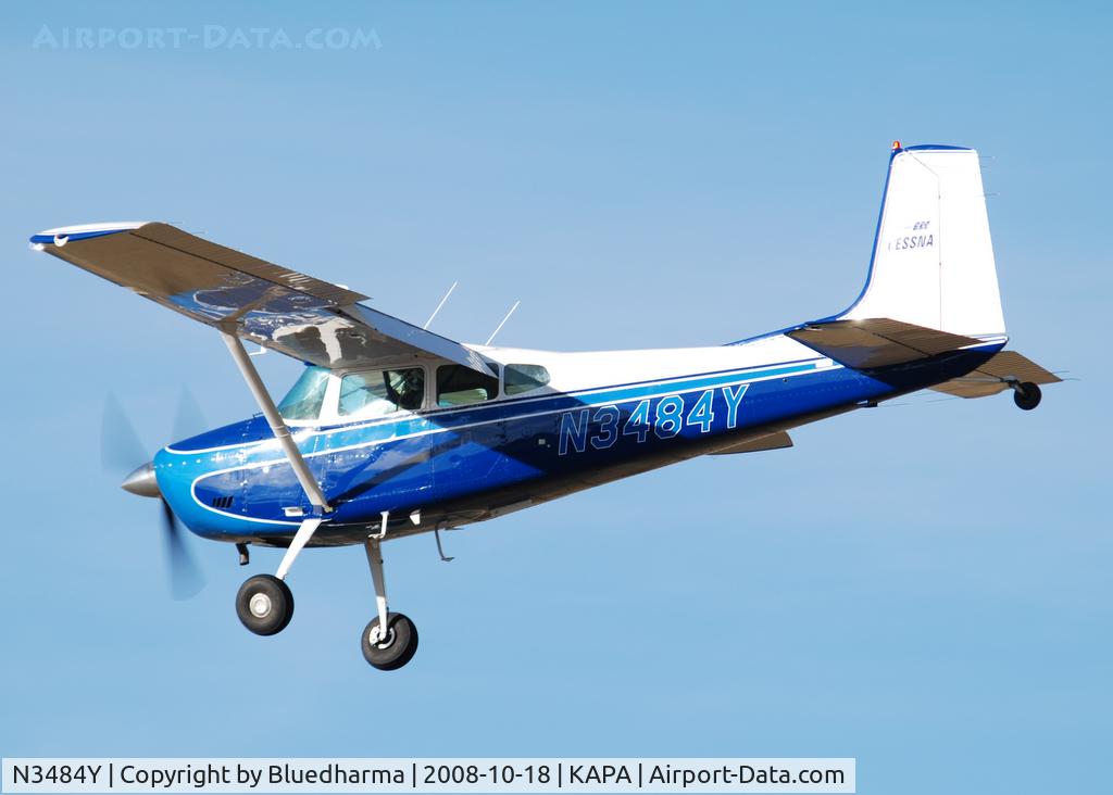N3484Y, 1968 Cessna 180H Skywagon C/N 18051984, On final approach to 17L.