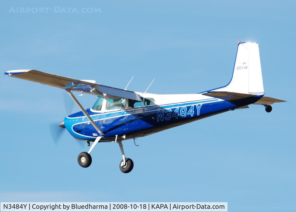 N3484Y, 1968 Cessna 180H Skywagon C/N 18051984, On final approach to 17L.