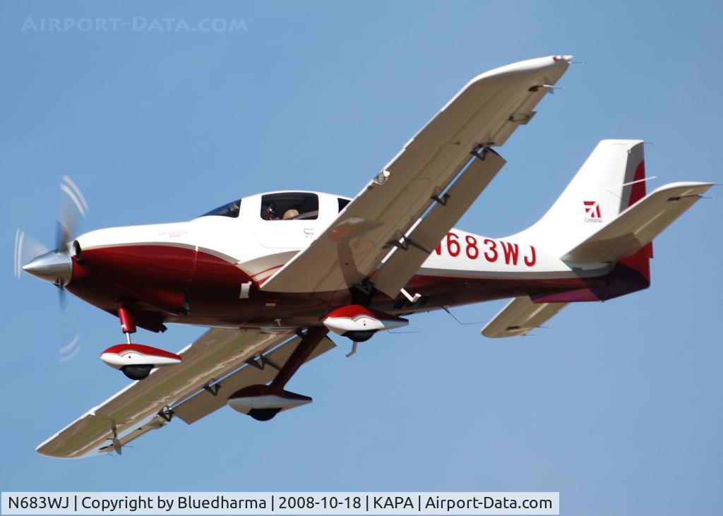 N683WJ, 2008 Cessna LC41-550FG C/N 411040, On final approach to 17L.