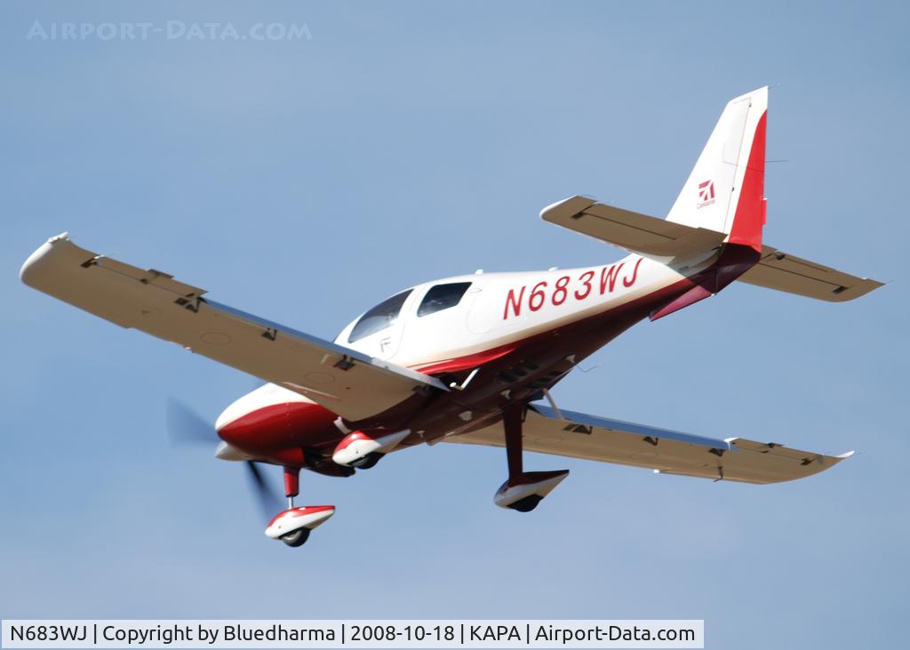 N683WJ, 2008 Cessna LC41-550FG C/N 411040, On final approach to 17L.