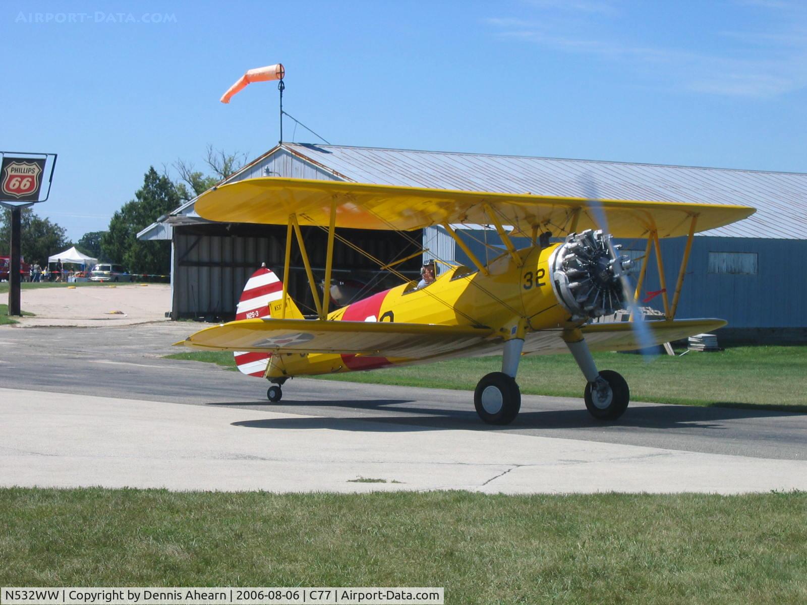 N532WW, 1941 Boeing A75N1(PT17) C/N 75-1486, Poplar Grove,IL