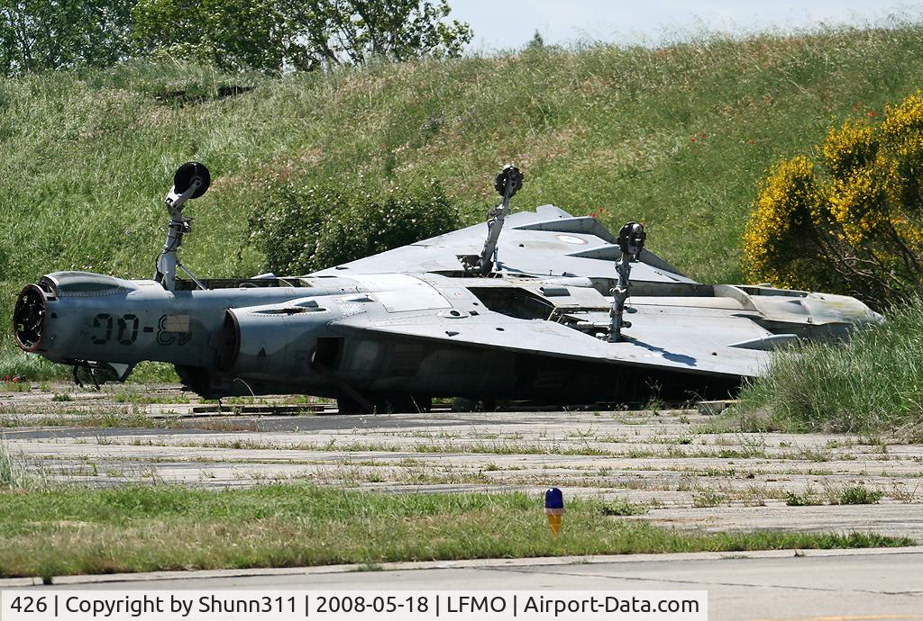 426, Dassault Mirage IIIE C/N 426, Stored in the LFMO Air Force Base and used by firemen...