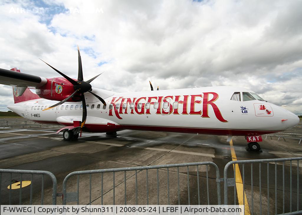 F-WWEG, 2000 ATR 72-212A C/N 788, C/n 0788 - Displayed during Air Expo Airshow 2008 @ LFBF