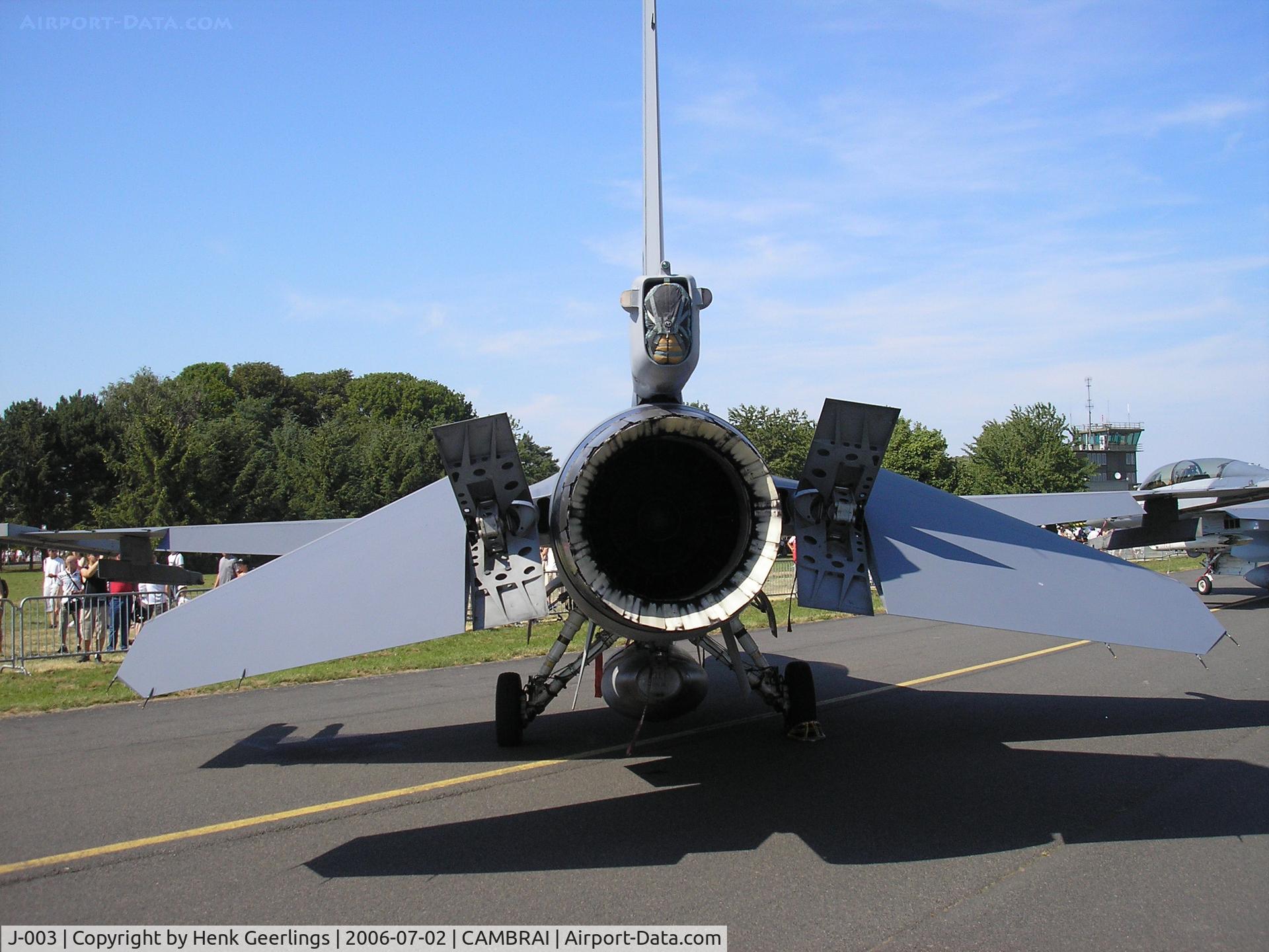 J-003, Fokker F-16AM Fighting Falcon C/N 6D-159, French AF Openday  at Cambrai AFB 2006