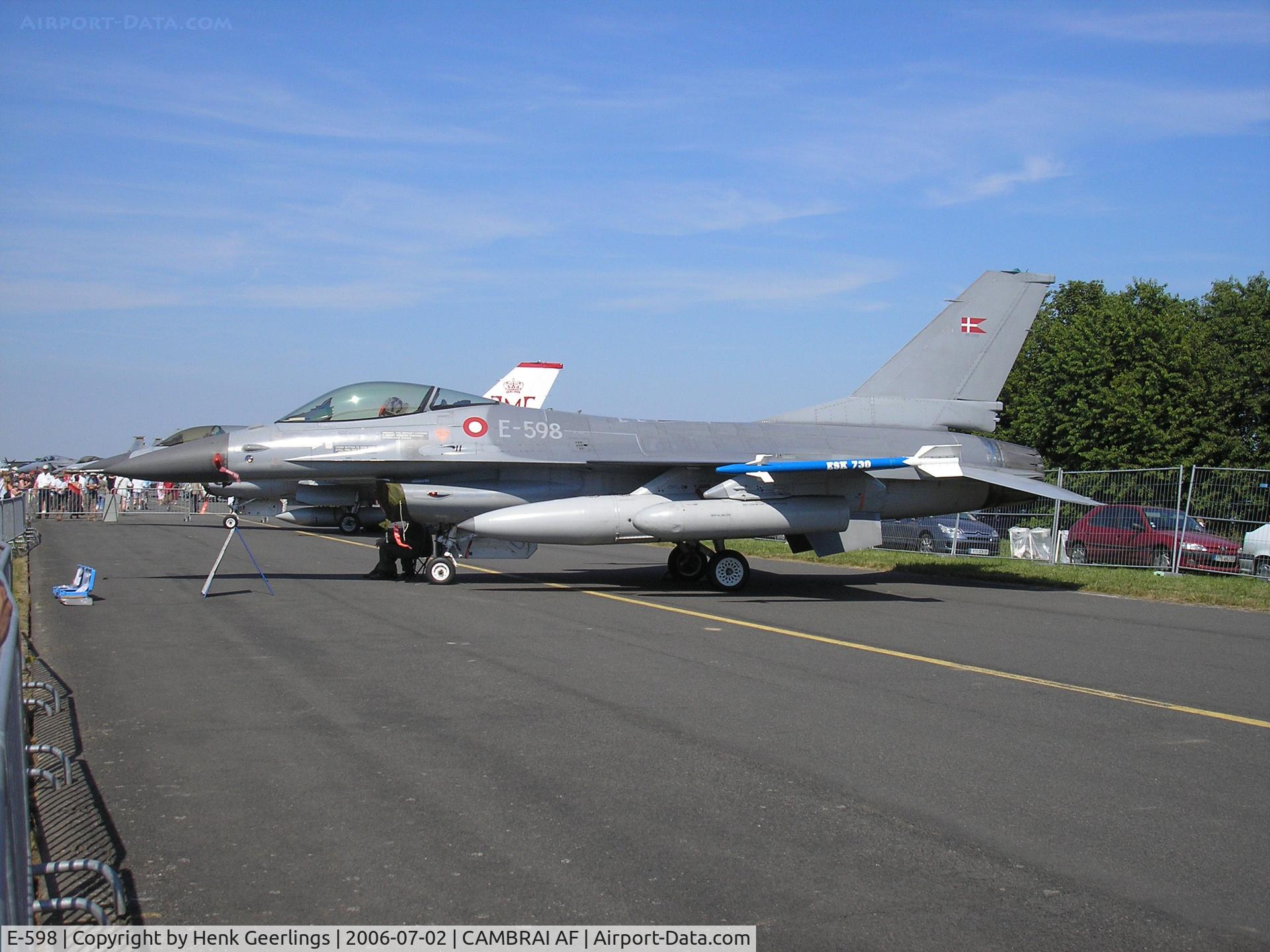 E-598, SABCA F-16AM Fighting Falcon C/N 6F-33, French AF Openday  at Cambrai AFB 2006