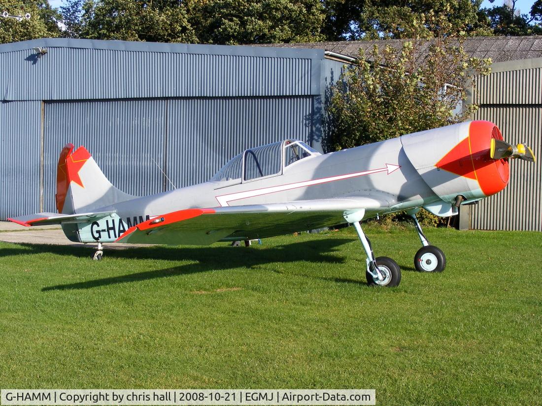 G-HAMM, 1983 Yakovlev Yak-50 C/N 832409, Previous ID: LY-ANG
