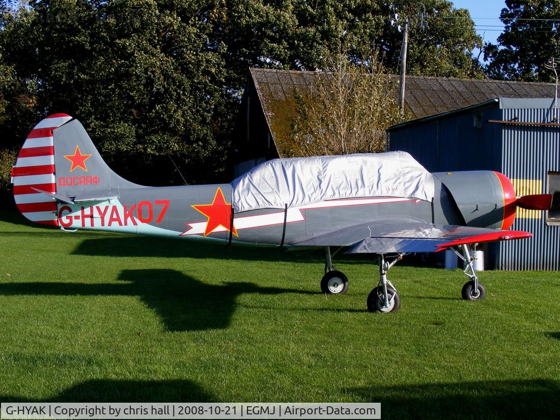 G-HYAK, 1990 Bacau Yak-52 C/N 9011107, Previous ID: LY-ALU
