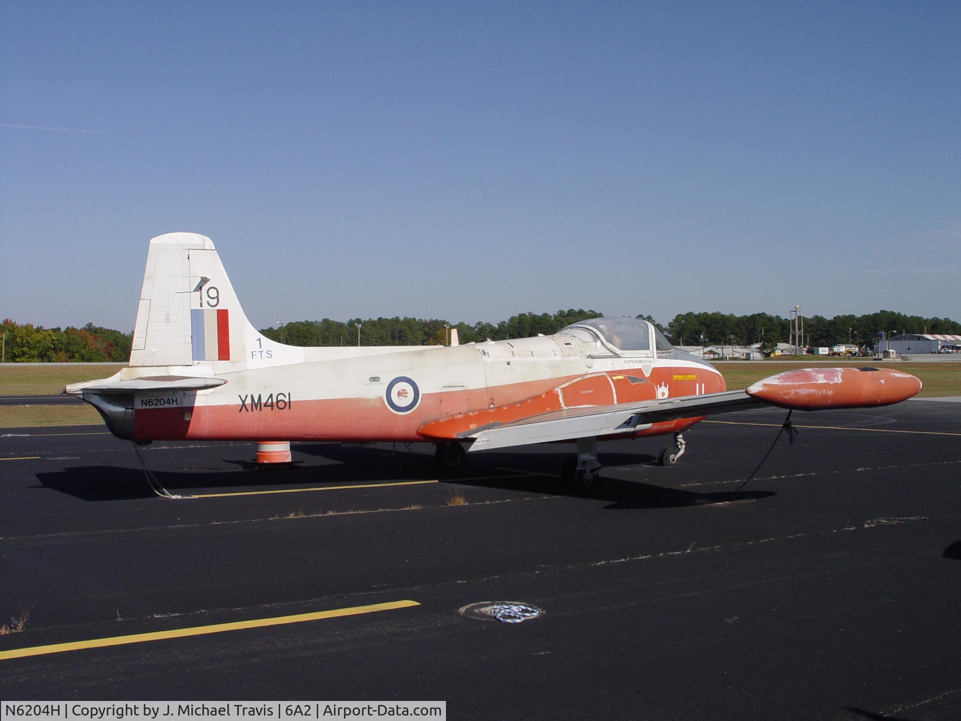 N6204H, 1960 Hunting P-84 Jet Provost T.3A C/N PAC/W/9269, Provost at 6A2.