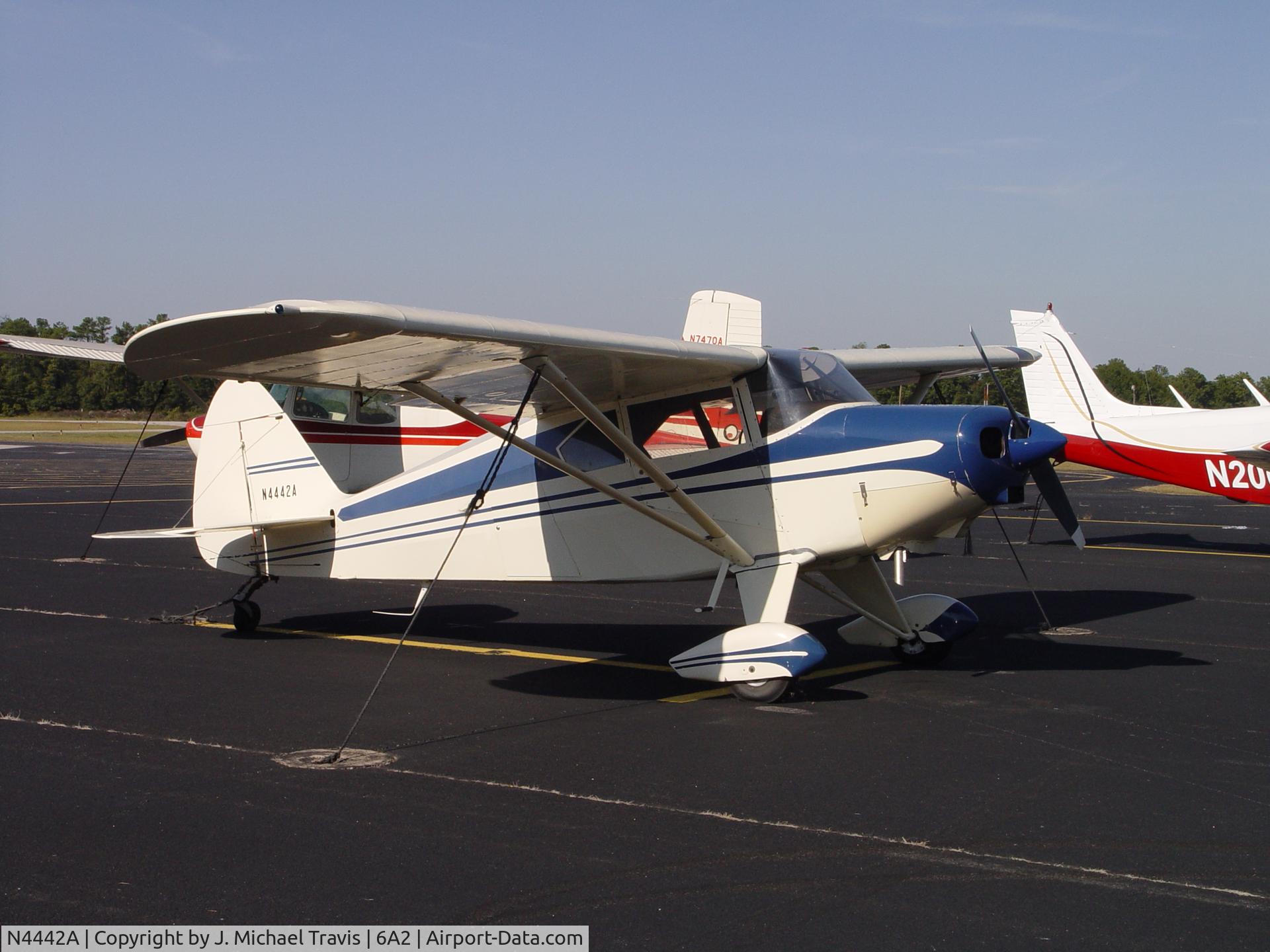 N4442A, 1956 Piper PA-22-150 Tri-Pacer C/N 22-3772, Nice PA-22 at 6A2