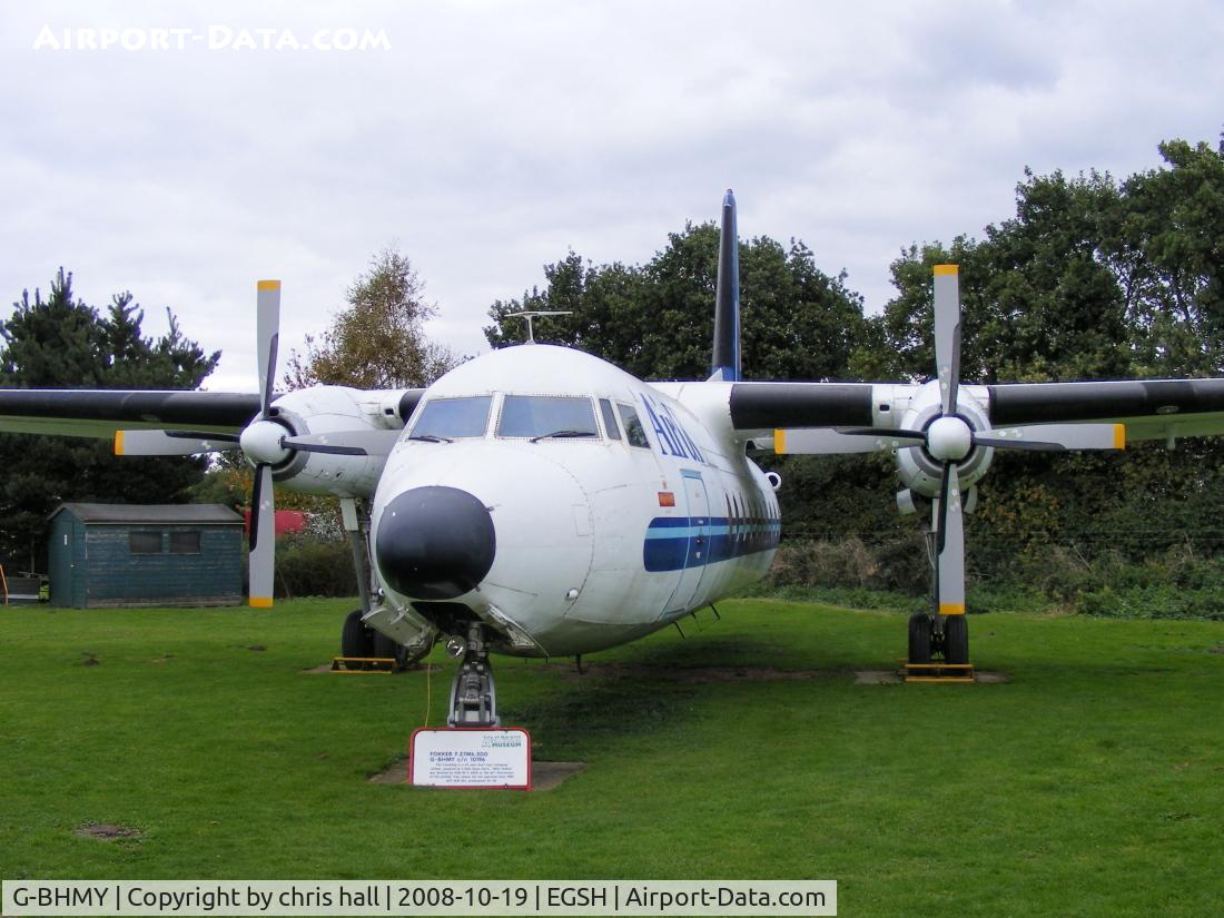 G-BHMY, 1962 Fokker F-27-200 Friendship C/N 10196, First flew in February 1962 as PH-FDL, Air UK registered this aircraft G-BHMY on 6th May 1980