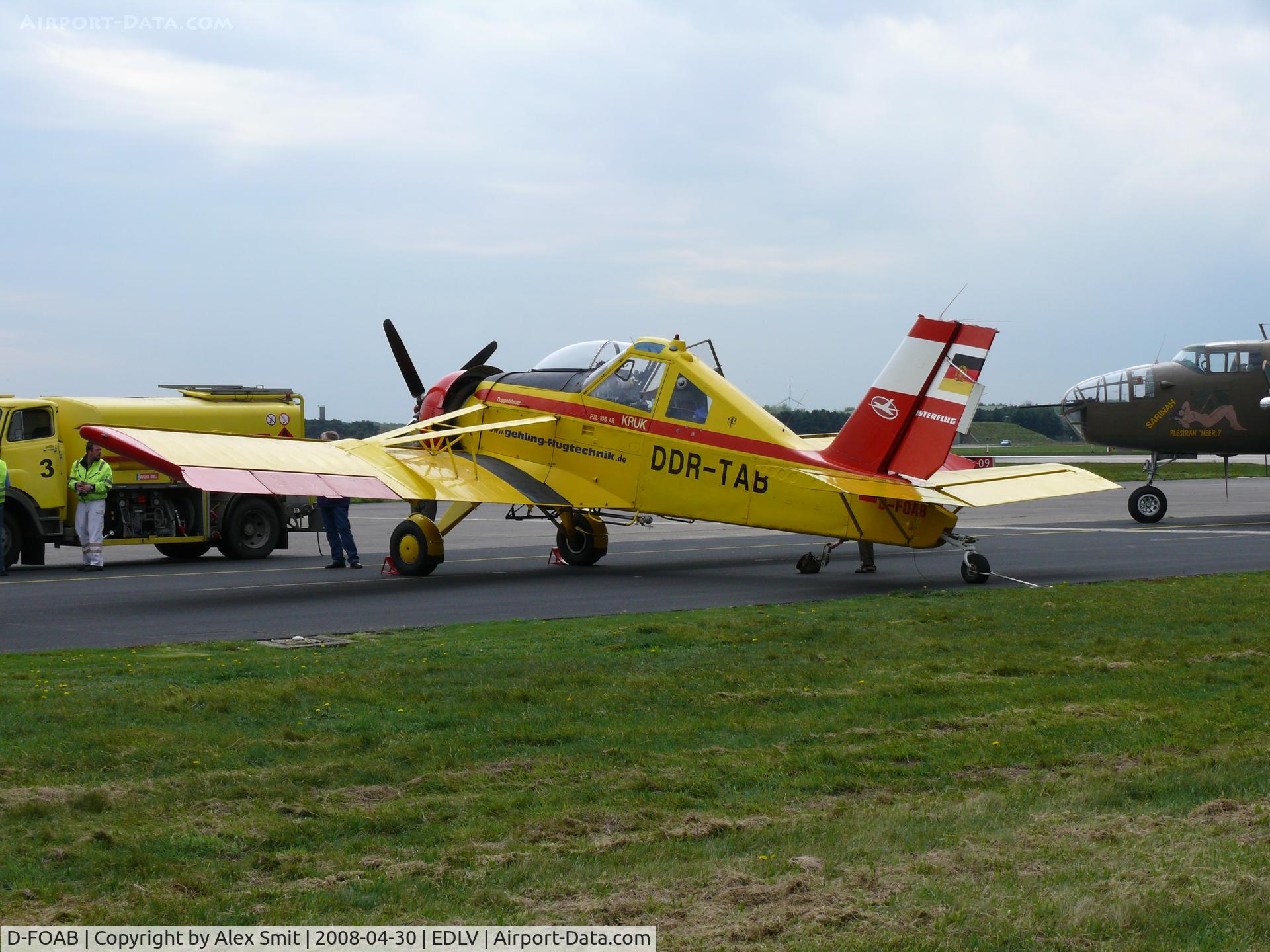 D-FOAB, 1978 PZL-Okecie PZL-106AR/2M Kruk C/N 48040, PZL 106AR Kruk D-FOAB painted as DDR-TAB Interflug