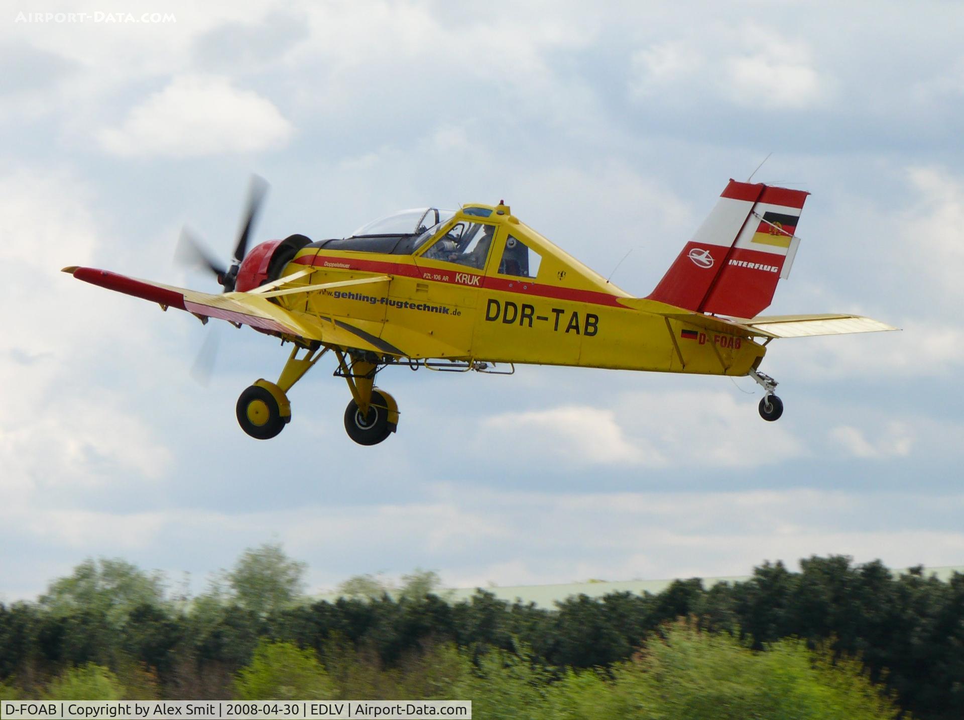 D-FOAB, 1978 PZL-Okecie PZL-106AR/2M Kruk C/N 48040, PZL 106AR Kruk D-FOAB painted as Interflug DDR-TAB