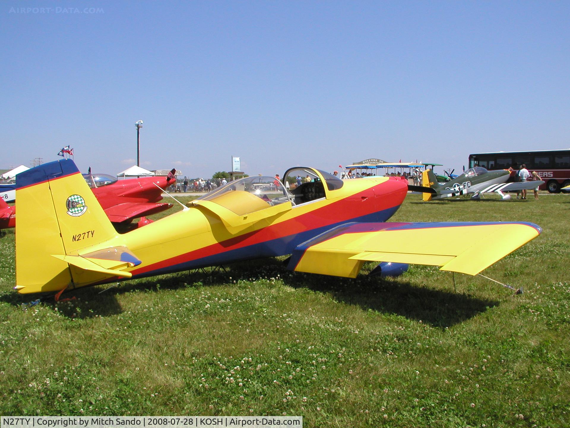 N27TY, 2005 Vans RV-7 C/N 70965, EAA AirVenture 2008.